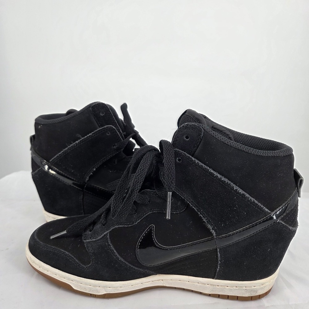Nike Shoes Womens 9 Sneaker Black  Dunk Sky Hi Essential Hidden Wedge Heel